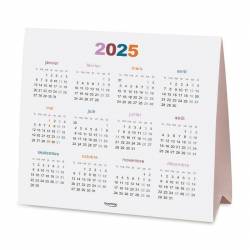 Calendrier 2025 au dos de la carte de vœux pour entreprise 844.185